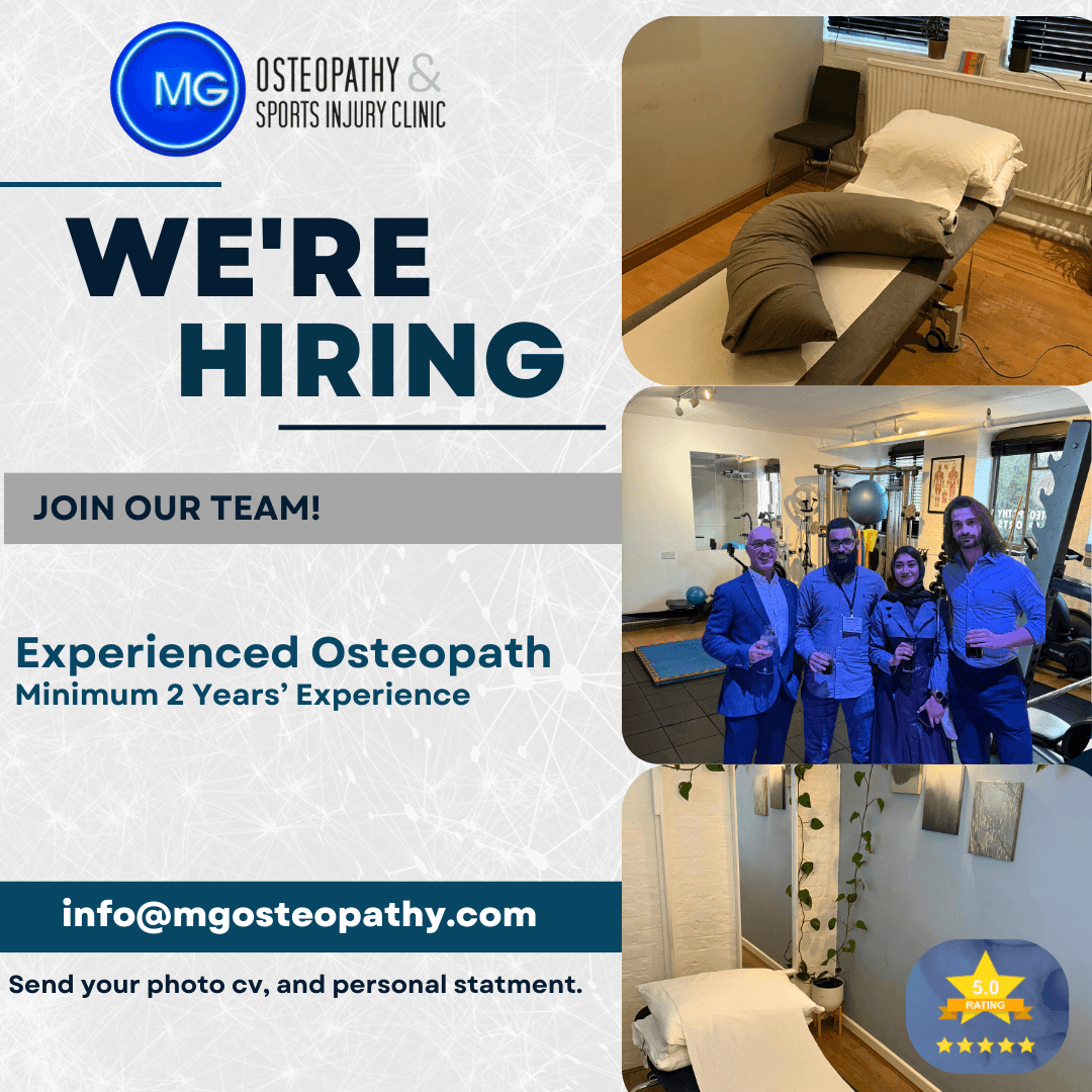 MSK Osteopath β Join Our Growing Clinic #MGOsteopathy